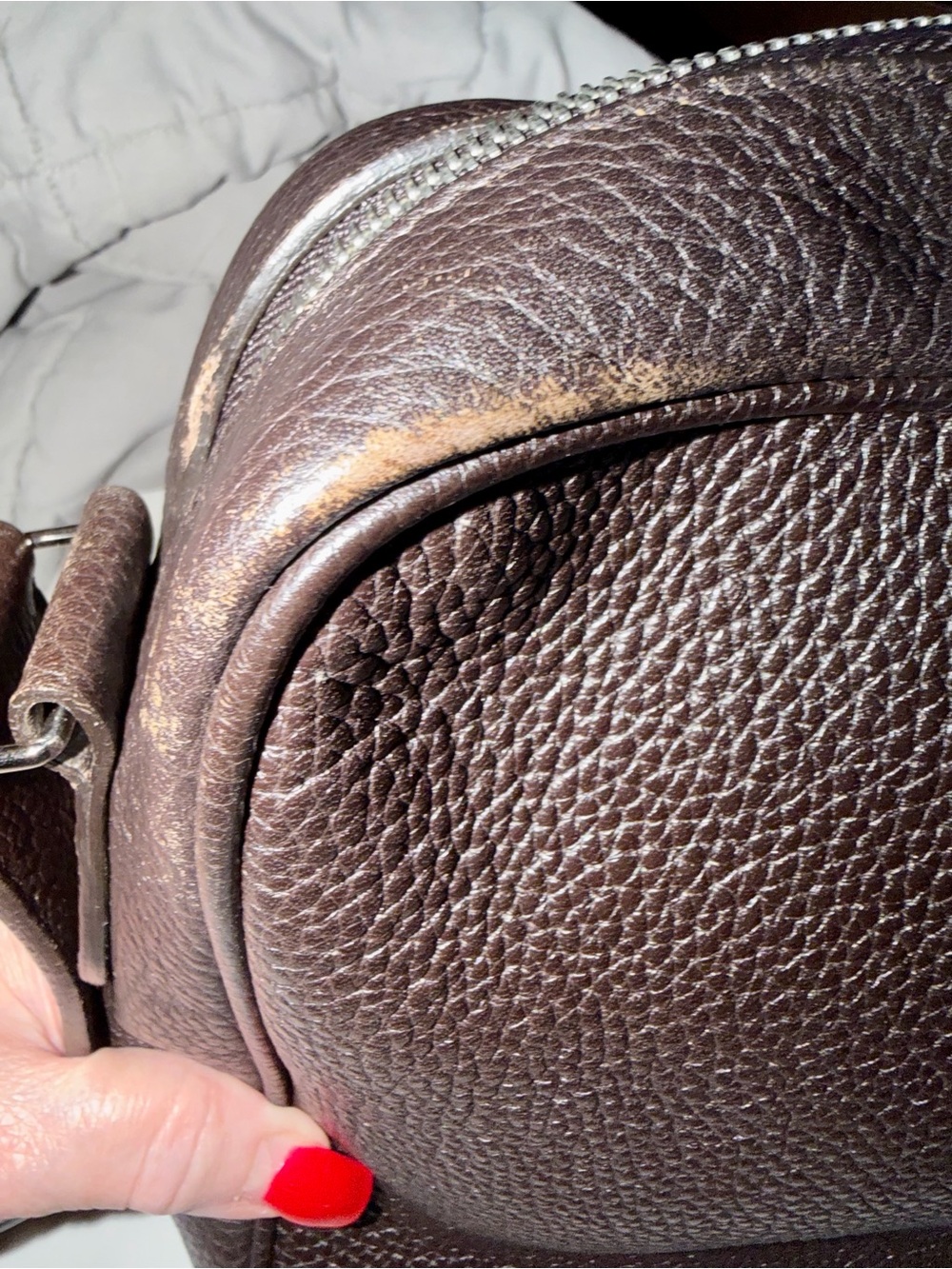 BALLY Italy Dark Brown Leather Crossbody Messenger Bag - Picture 12 of 13